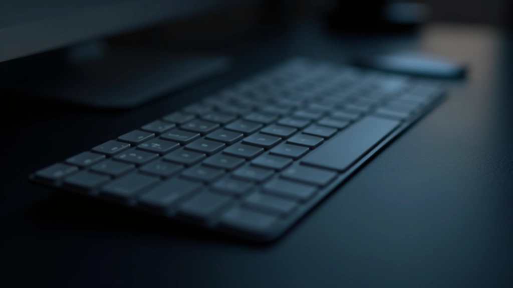 Close-up van toetsenbord met focus indicator