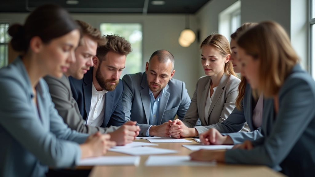 Team brainstorm sessie rond inclusief webdesign